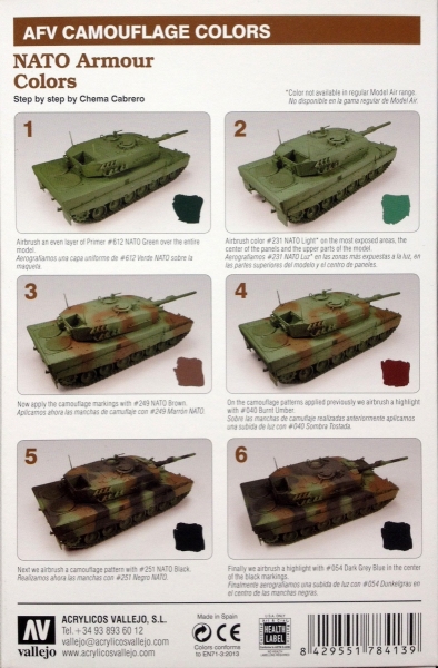 Vallejo 78413 AFV Camouflage System: NATO Armour Colors