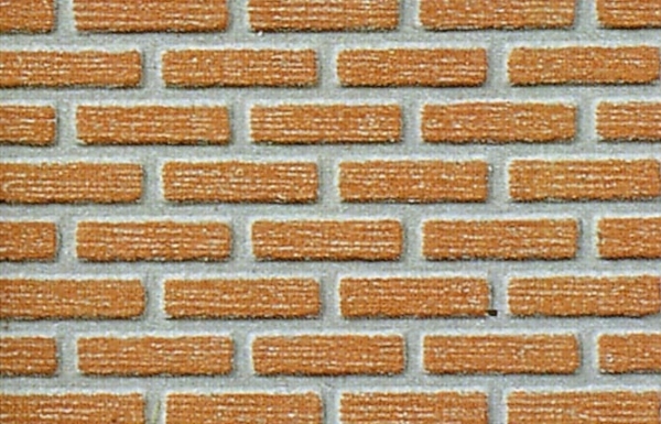 Heki 72252 Mur z cegły klinkierowej H0 40x20 cm