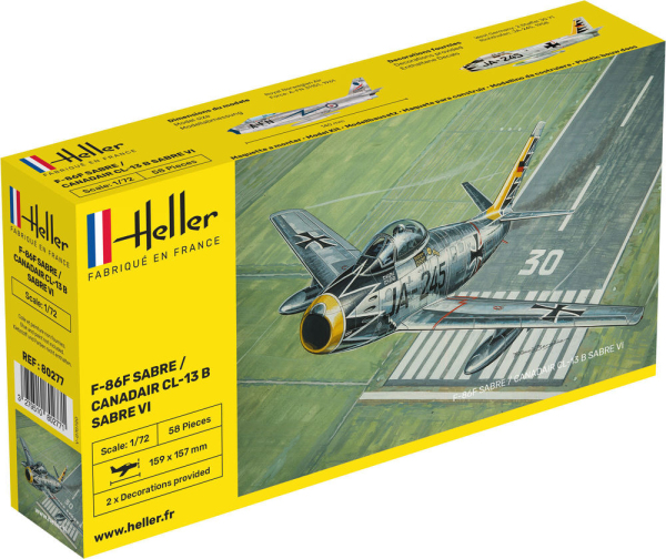 HELLER 80277 F-86F SABRE / CANADAIR CL-13 B SABRE VI - 1:72