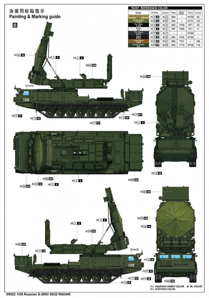 TRUMPETER 09522 Russian S-300V 9S32 Radar - 1:35