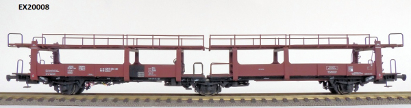 Exact-Train EX20008 Wagon do transportu samochodów Laekkms 542, 21 RIV 80 DB 426 5 404-0 P, DB-ATG, Ep. V
