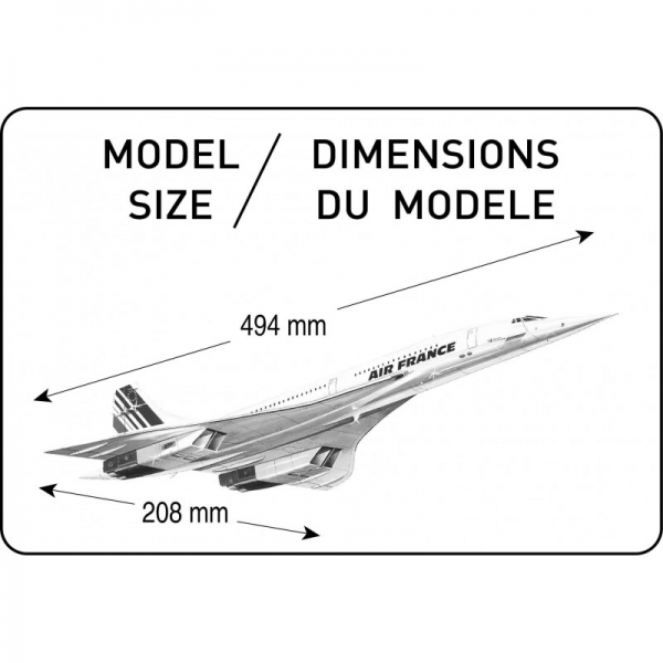 HELLER 80445 Concorde Air France - 1:125