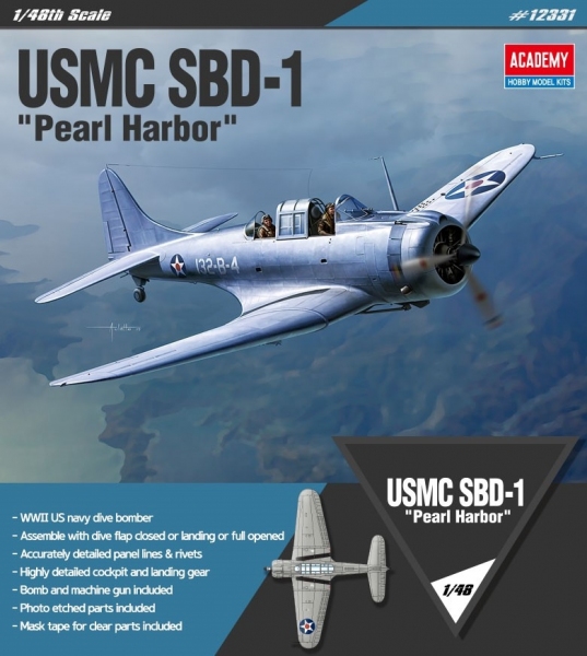 Academy 12331 USMC SBD-1 Pearl Harbour - 1:48