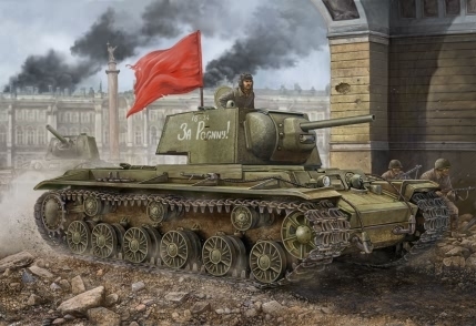 HOBBY BOSS 84812 Russian KV-1 Model 1942 Simplified Turret Tank - 1:48