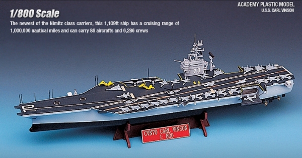 ACADEMY 14209 CVN-70 USS Carl Vinson 1:800