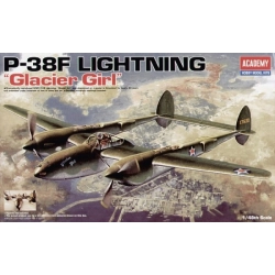ACADEMY 12208 P-38F Lighting Glacier Girl 1:48