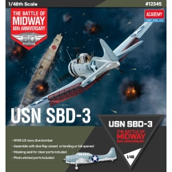 ACADEMY 12345 USN SBD-3 Battle of Midway - 1:48