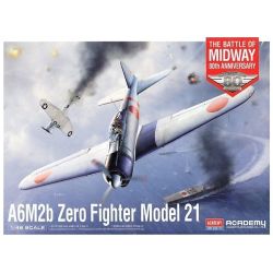 ACADEMY 12352 A6M2b Zero Fighter Model 21 Battle of Midway - 1:48