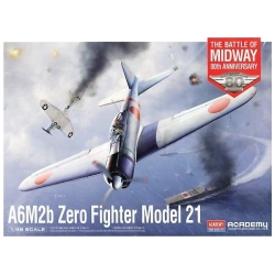 ACADEMY 12352 A6M2b Zero Fighter Model 21 Battle of Midway - 1:48