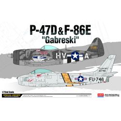 ACADEMY 12530 P-47D & F-86E Gabreski 1:72