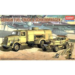 ACADEMY 13401 German Fuel Truck + Schwimmwagen 1:72