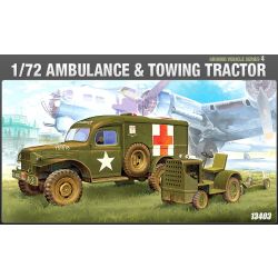 ACADEMY 13403 U.S. Ambulance and tow tractor 1:72