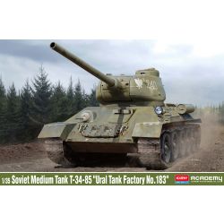 ACADEMY 13554 Czołg T-34-85 Ural Tank Factory No.183 (polskie malowanie) - 1:35