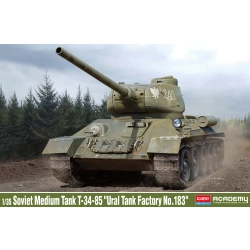 ACADEMY 13554 Czołg T-34-85 Ural Tank Factory No.183 (polskie malowanie) - 1:35