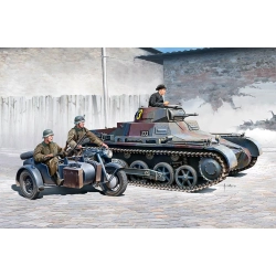 ACADEMY 13556 German Panzer I Ausf.B & Motorcycle - 1:35