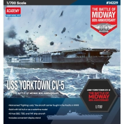 ACADEMY 14229 USS Yorktown CV-5 Battle of Midway - 1:700