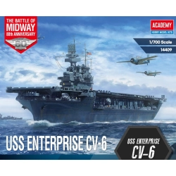 ACADEMY 14409 USS Enterprise CV-6 Battle of Midway - 1:700