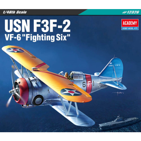ACADEMY 12326 US Navy Fighter F3F-2 1:48