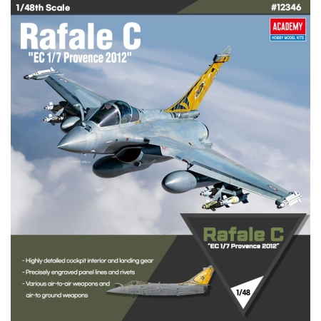 ACADEMY 12346 Rafale C EC 1/7 Provence 2012 - 1:48