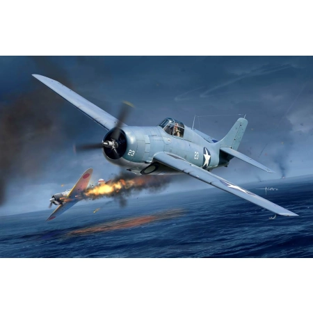 ACADEMY 12355 USN F4F-4 Wildcat Battle of Midway - 1:48