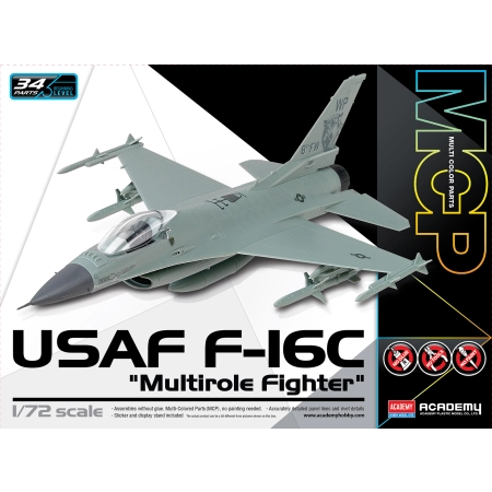 ACADEMY 12541 USAF F-16C Multirole Fighter MCP 1:72