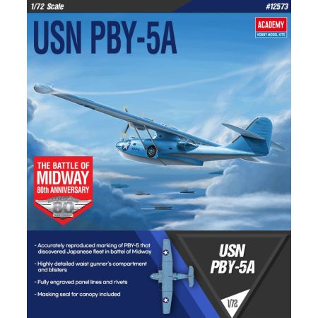 ACADEMY 12573 USN PBY-5A Catalina Battle of Midway - 1:72
