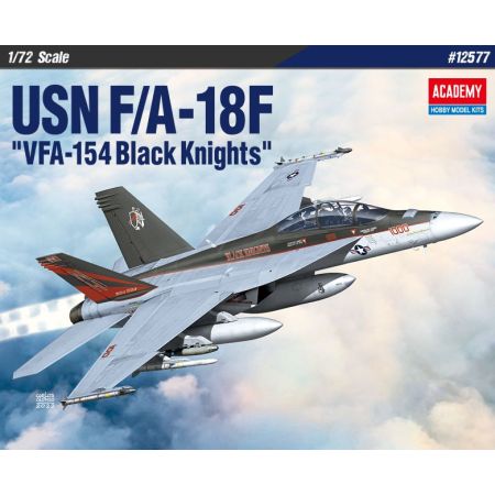 ACADEMY 12577 USN F/A-18F VFA-154 Black Knights - 1:72