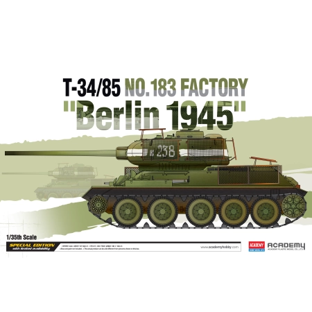 ACADEMY 13295 T-34/85 No.183 Factory Berlin 1945 1:35