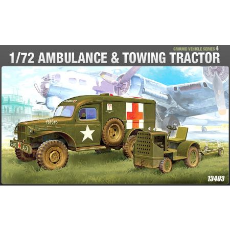 ACADEMY 13403 U.S. Ambulance and tow tractor 1:72