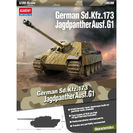 ACADEMY 13539 Sd.Kfz. 173 Jagdpanther Ausf.G1 - 1:35