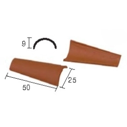 AEDES ARS 21061 Dachówka arabska czerwona 1:10 100 szt.