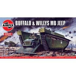 AIRFIX A02302V Buffalo Amphibian LVT & Jeep - 1:76