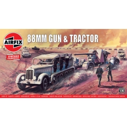 AIRFIX A02303V 88mm Flak Gun & Tractor - 1:76
