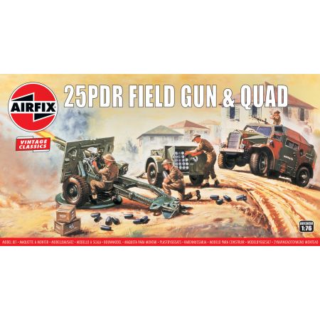 AIRFIX A01305V 25pdr Field Gun and Quad - 1:76