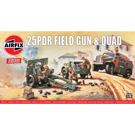 AIRFIX A01305V 25pdr Field Gun and Quad - 1:76