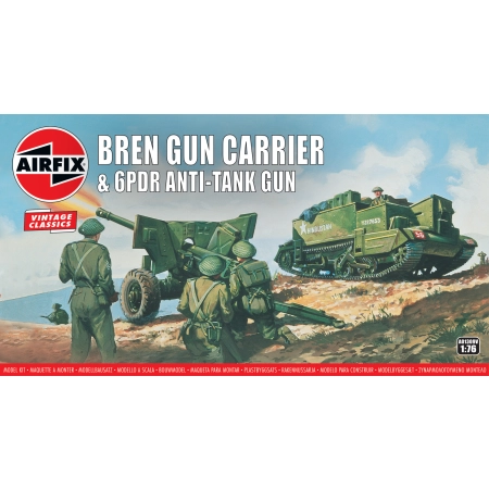 AIRFIX A01309V Bren Gun Carrier & 6pdr Anti-Tank Gun - 1:76