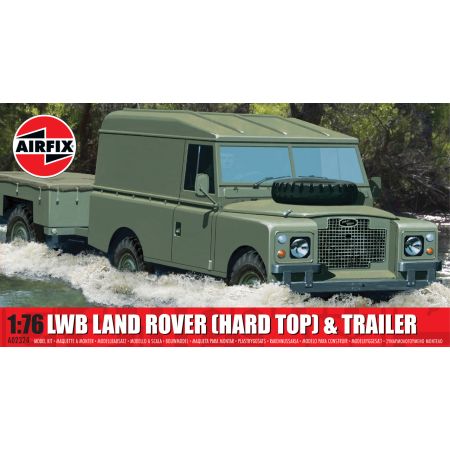 AIRFIX A02324 LWB Land Rover (Hard Top) & Trailer - 1:76 (Nowość 2025)