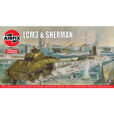 AIRFIX A03301V LCM3 & Sherman - 1:76