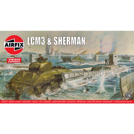 AIRFIX A03301V LCM3 & Sherman - 1:76