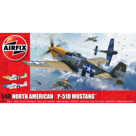 AIRFIX A05138 North American P51D Mustang (Filletless Tails) - 1:48