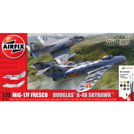 AIRFIX A50185 Gift Set - Mig-17F Fresco & Douglas A-4B Skyhawk Dogfight Double - 1:72