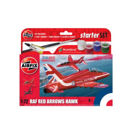 AIRFIX A55002 Starter Set - Red Arrows Hawk - 1:72