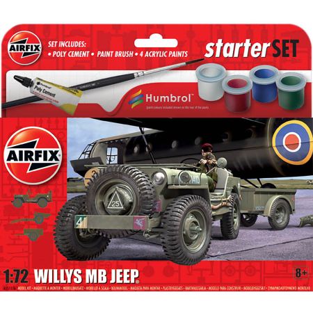 AIRFIX A55117A Starter Set - Jeep MB - 1:72