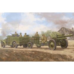 HOBBY BOSS 84537 Transporter M3A1 z haubicą M-30 - 1:35