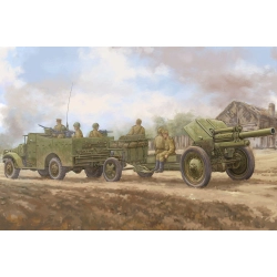 HOBBY BOSS 84537 Transporter M3A1 z haubicą M-30 - 1:35