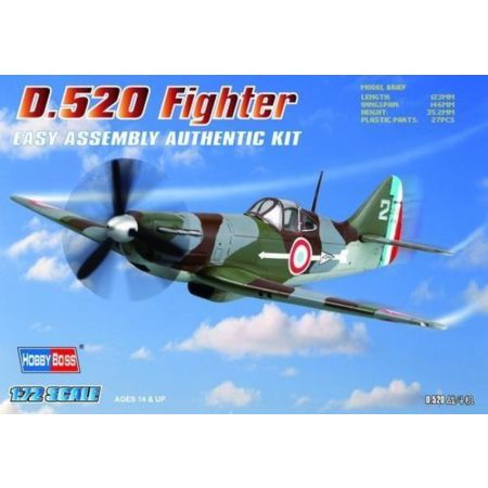 HOBBY BOSS 80237 Francuski myśliwiec D-520 - 1:72