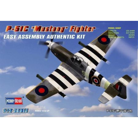 HOBBY BOSS 80243 P-51 C (polskie malowanie) - 1:72