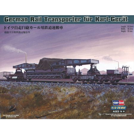 HOBBY BOSS 82906 Transporter kolejowy dla działa Karl-Geraet - 1:72