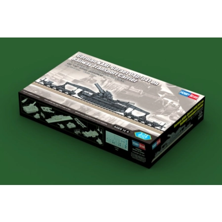 HOBBY BOSS 82961 Morser Karl-Gerat 040/041 na transporterze kolejowym - 1:72