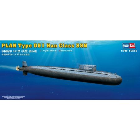 HOBBY BOSS 83512 Okręt podwodny PLAN Type 091A Han Class - 1:350
